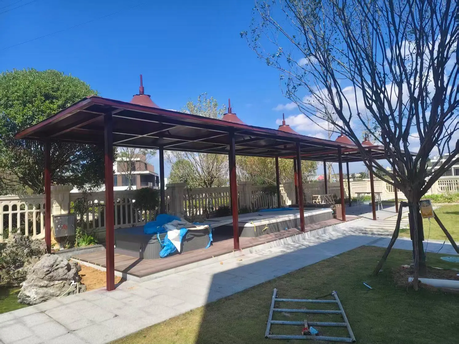 贵州赫章园区小区膜结构停车棚怎么选？本地源头工厂拆解三大坑，避开返修翻倍成本